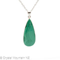 Malachite Pendant - Silver