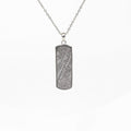 Meteorite Silver Pendant