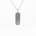 Meteorite Silver Pendant