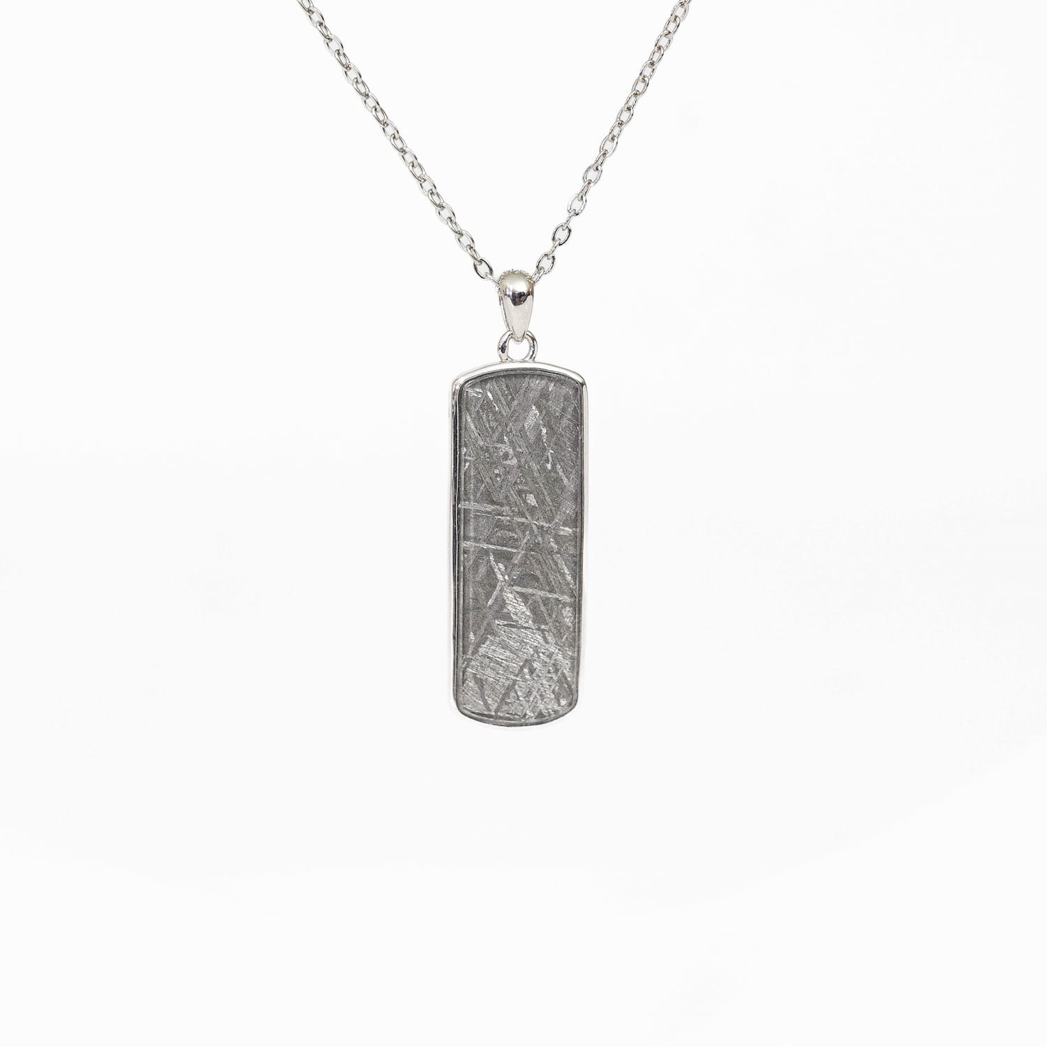 Meteorite Silver Pendant