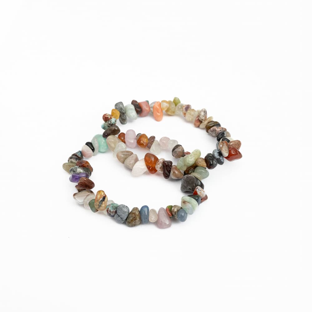 Mixed Crystal Chip Bracelet