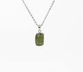 Moldavite Silver Pendant