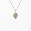 Moldavite Silver Pendant