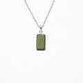 Moldavite Silver Pendant
