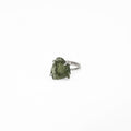 Moldavite Silver Ring