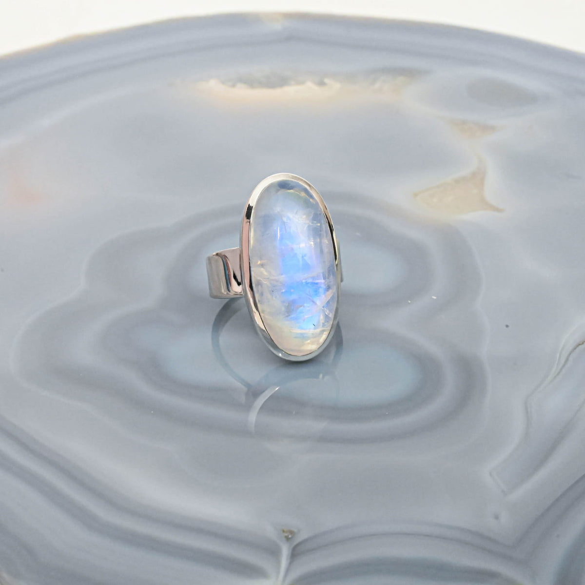 Moonstone Silver Ring