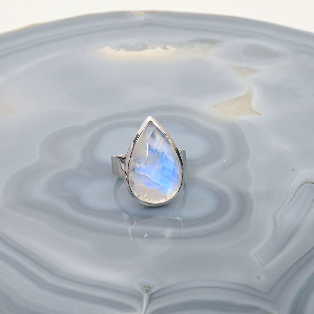 Moonstone Silver Ring