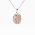 Pink Larimar (Natrolite) Silver Pendant