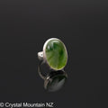 Nephrite Jade Ring - Silver