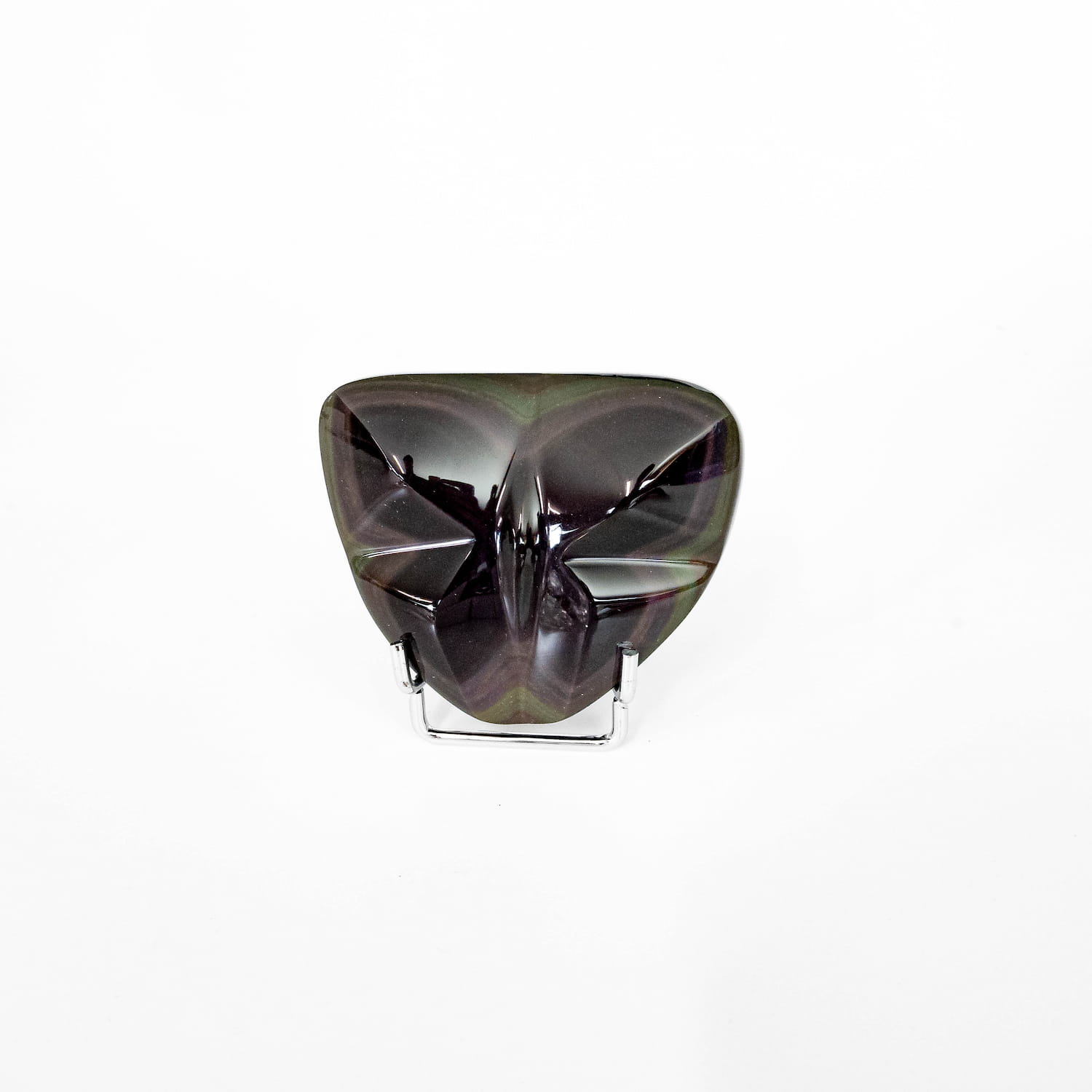 Rainbow Obsidian Butterfly Carving