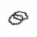 SnowFlake Obsidian Chip Bracelet
