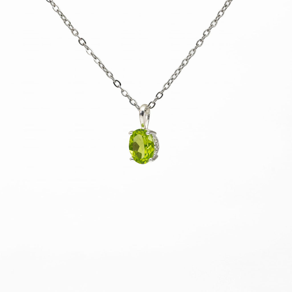 Peridot Silver Pendant