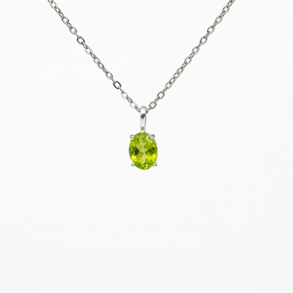 Peridot Silver Pendant