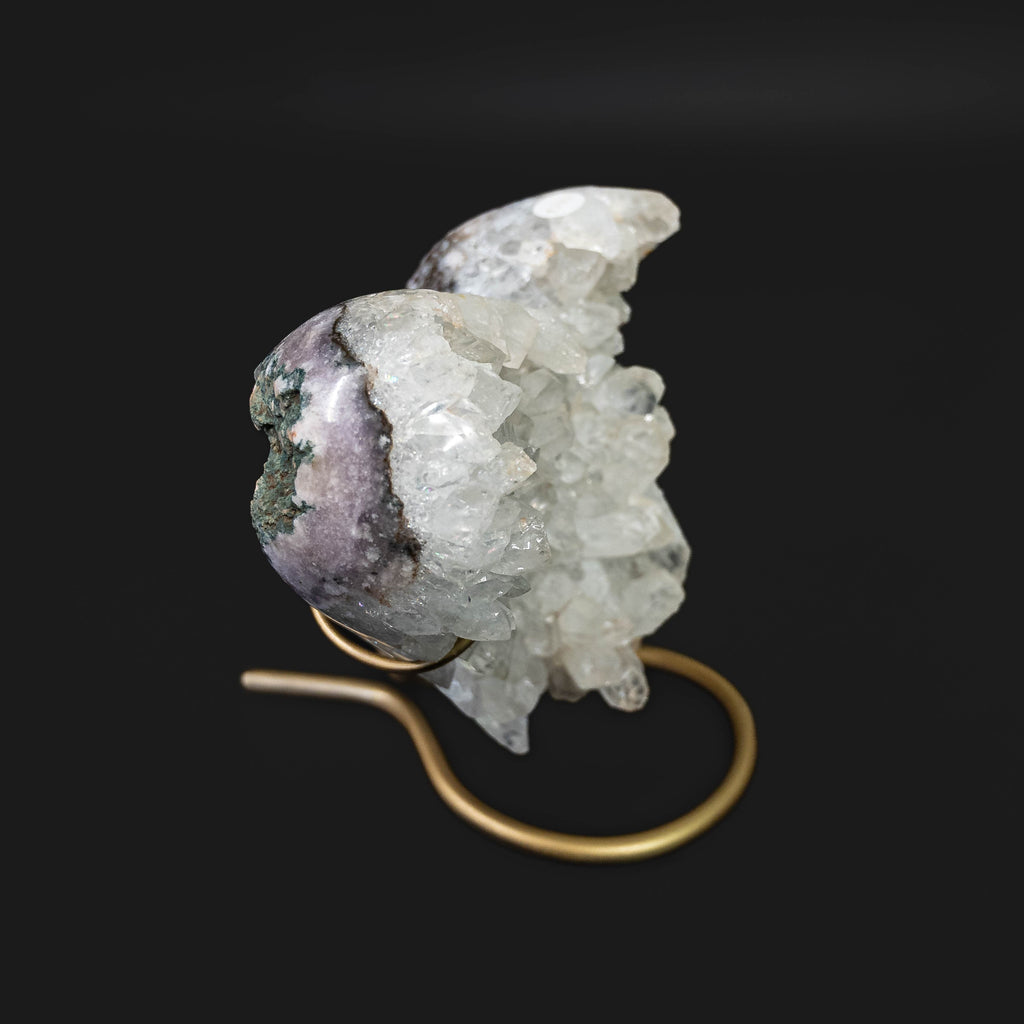 Pink Amethyst & Clear Quartz Heart