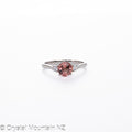 Pink Tourmaline Ring - Silver