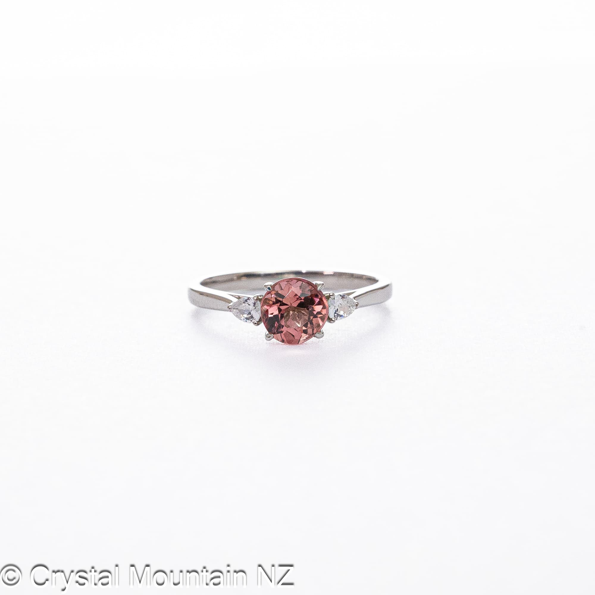 Pink Tourmaline Ring - Silver