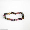 Pink & Green Tourmaline Chip Bracelet