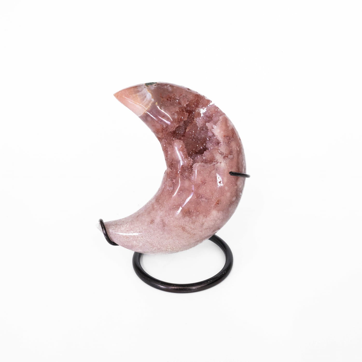 Pink Amethyst Half Moon