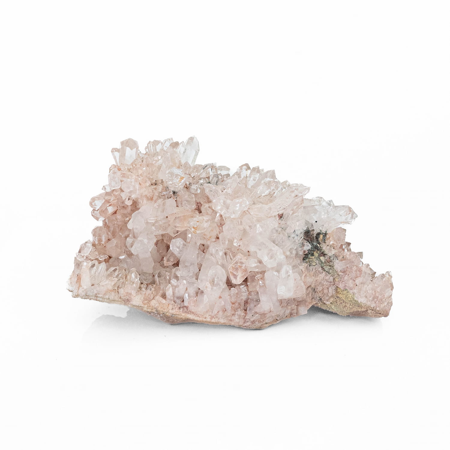 Colombian Pink Clear Quartz Cluster