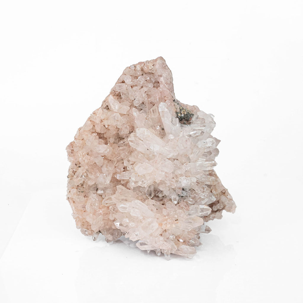 Colombian Pink Clear Quartz Cluster
