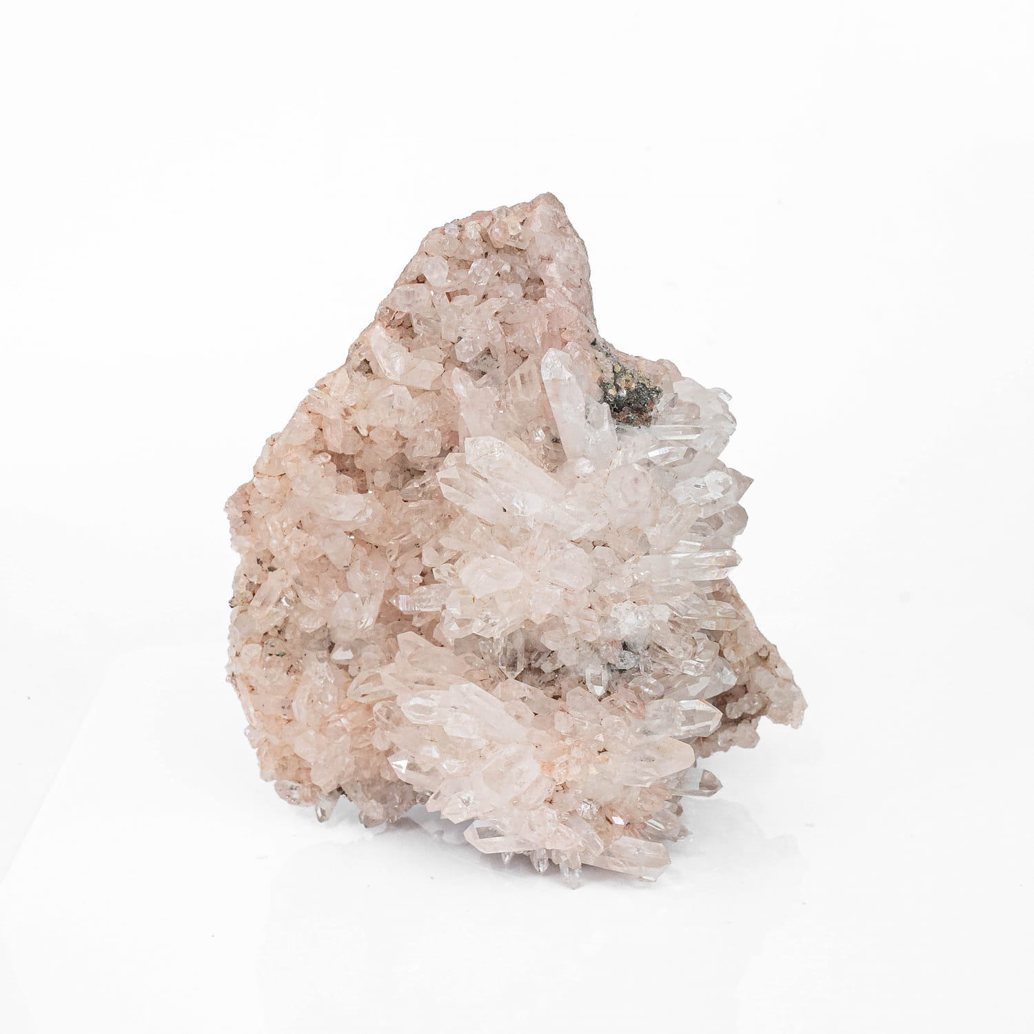 Colombian Pink Clear Quartz Cluster