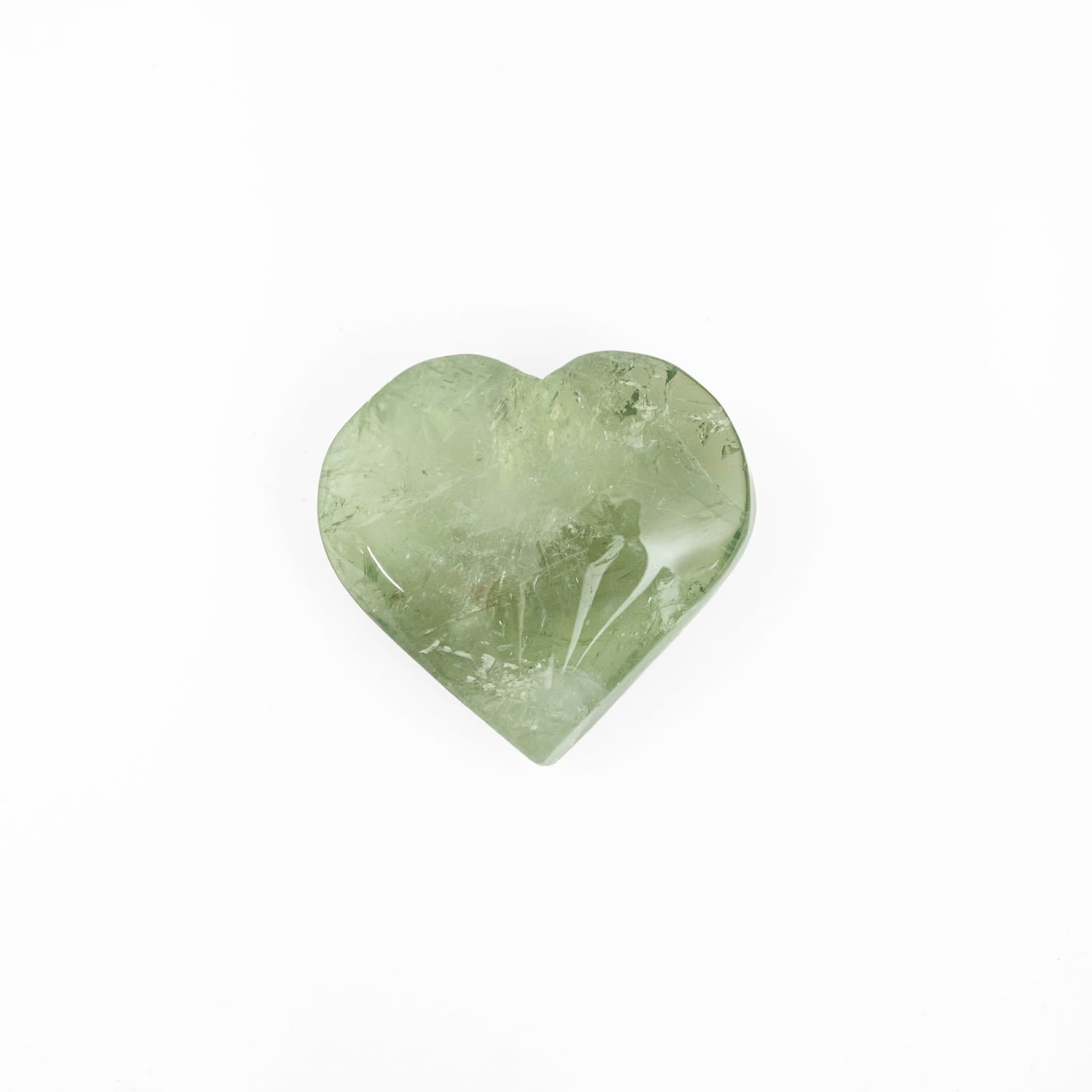 Green Amethyst Heart