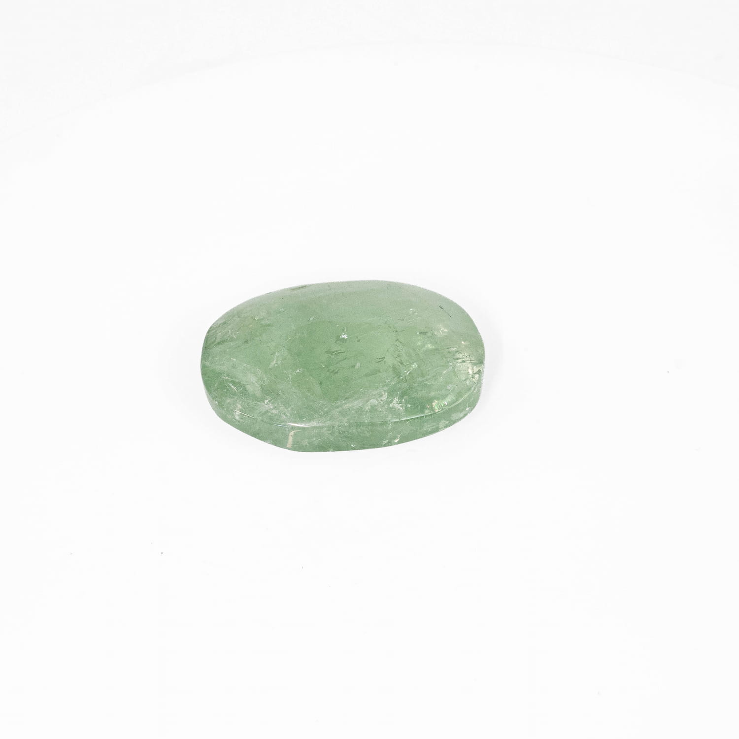 Green Amethyst Palm Stone (Prasiolite)
