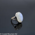 Rainbow Moonstone Ring - Silver