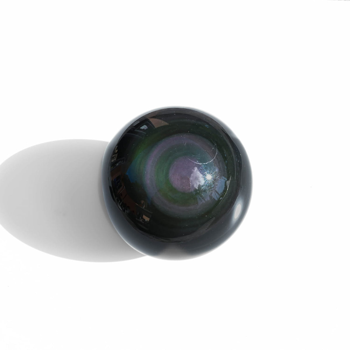 rainbow obsidian sphere