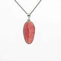 Rhodochrosite Silver Pendant