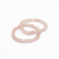 Rose Quartz Aura Bead Bracelet