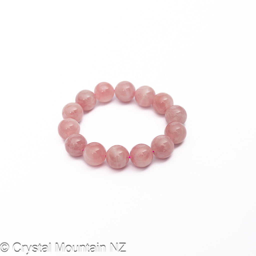 Rose Quartz Bead Bracelet- 15mm
