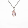 Rose Quartz Silver Pendant