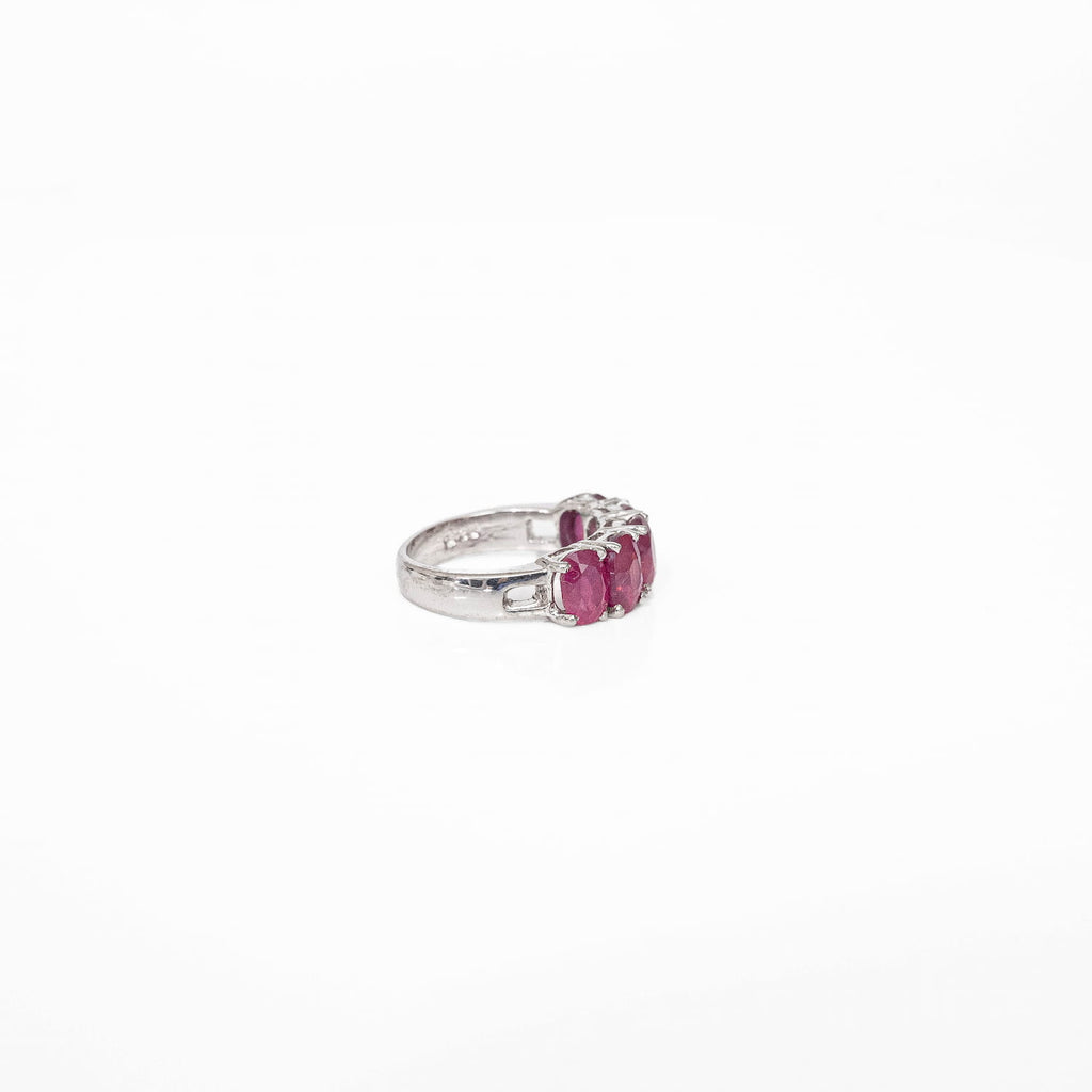Ruby Silver Ring