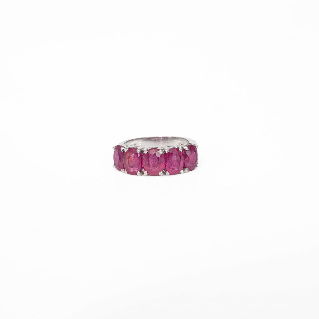 Ruby Silver Ring