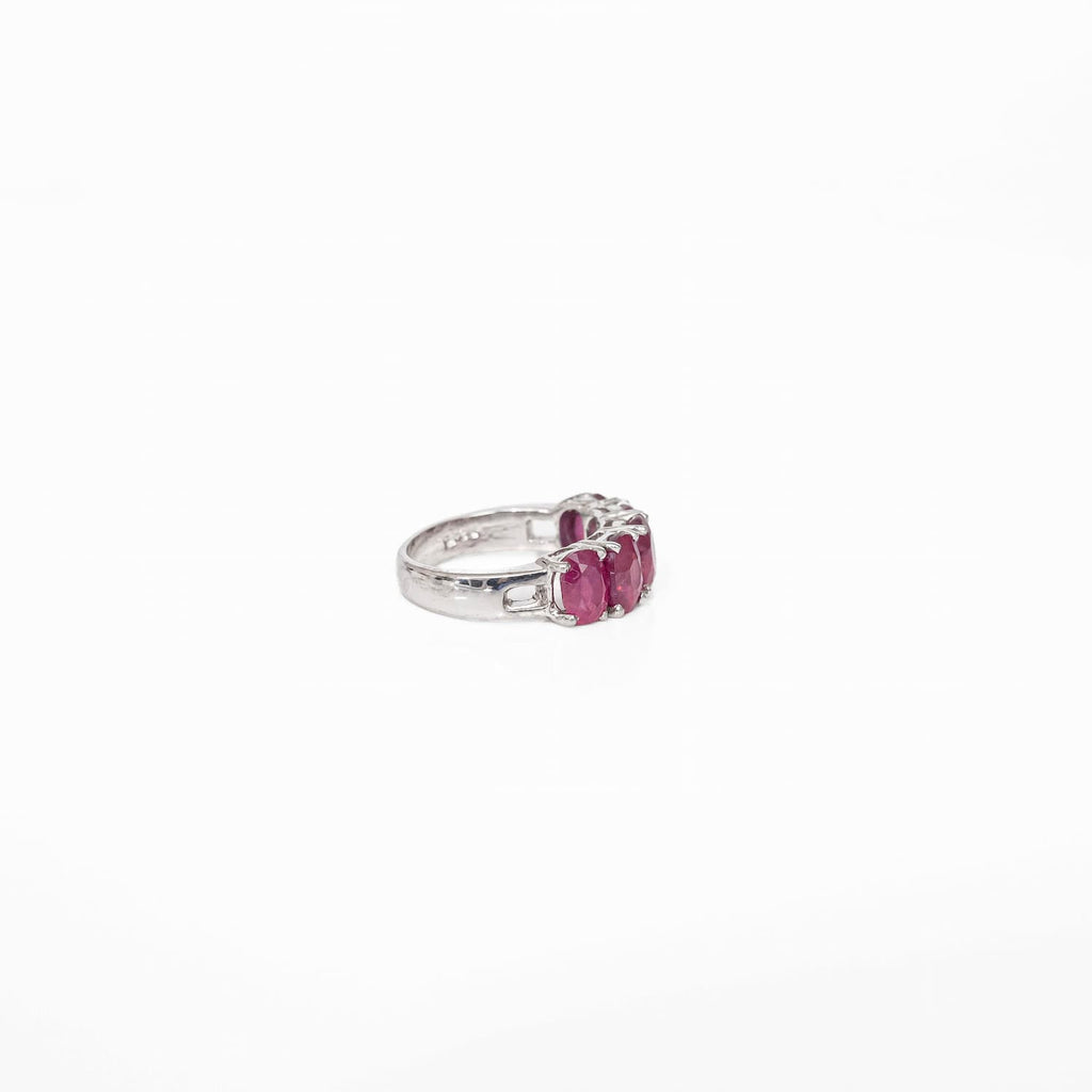 Ruby Silver Ring