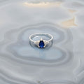 Sapphire Silver Ring