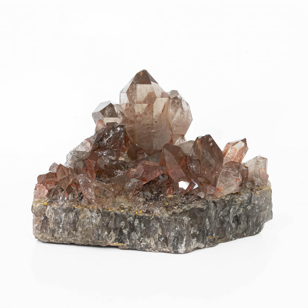 Smoky Hematoid Quartz Cluster