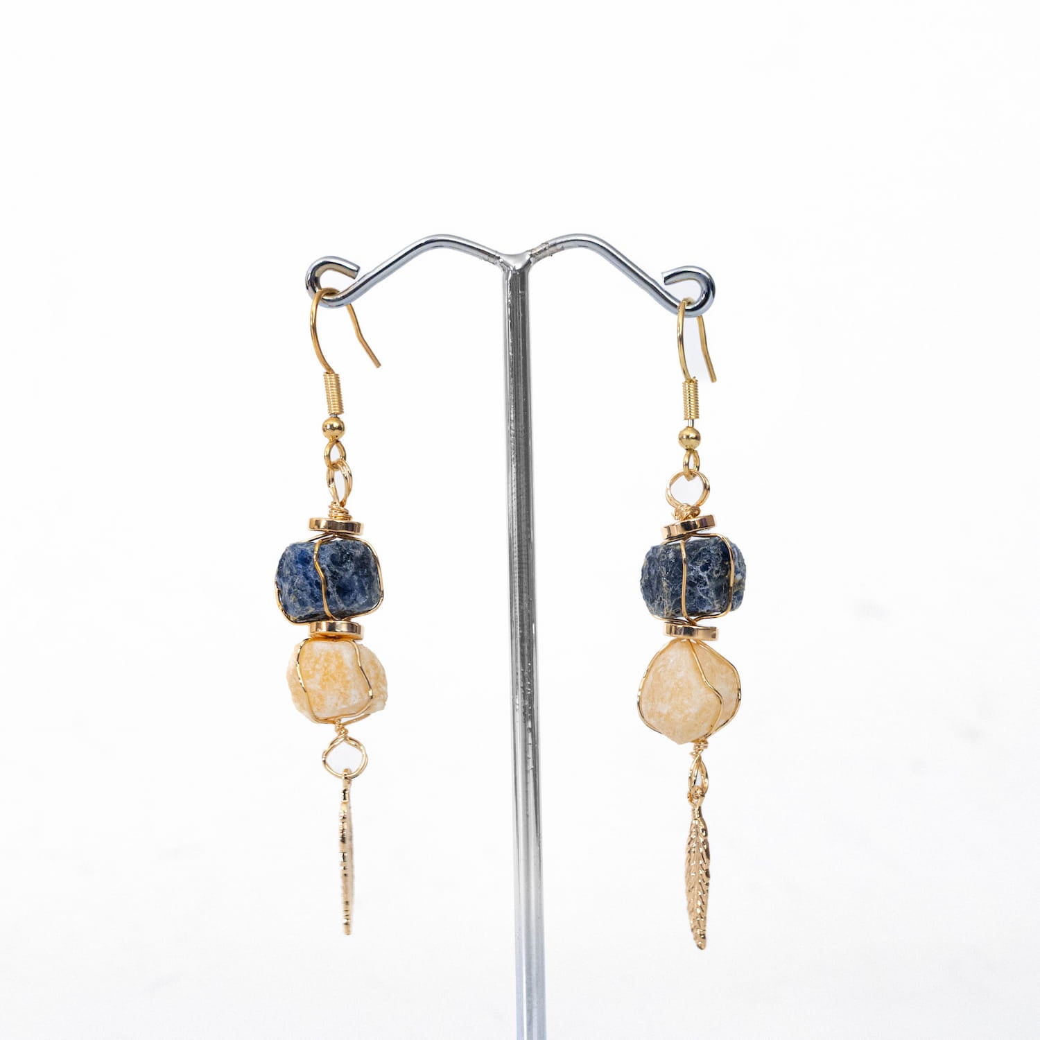 Sodalite & Calcite Earrings