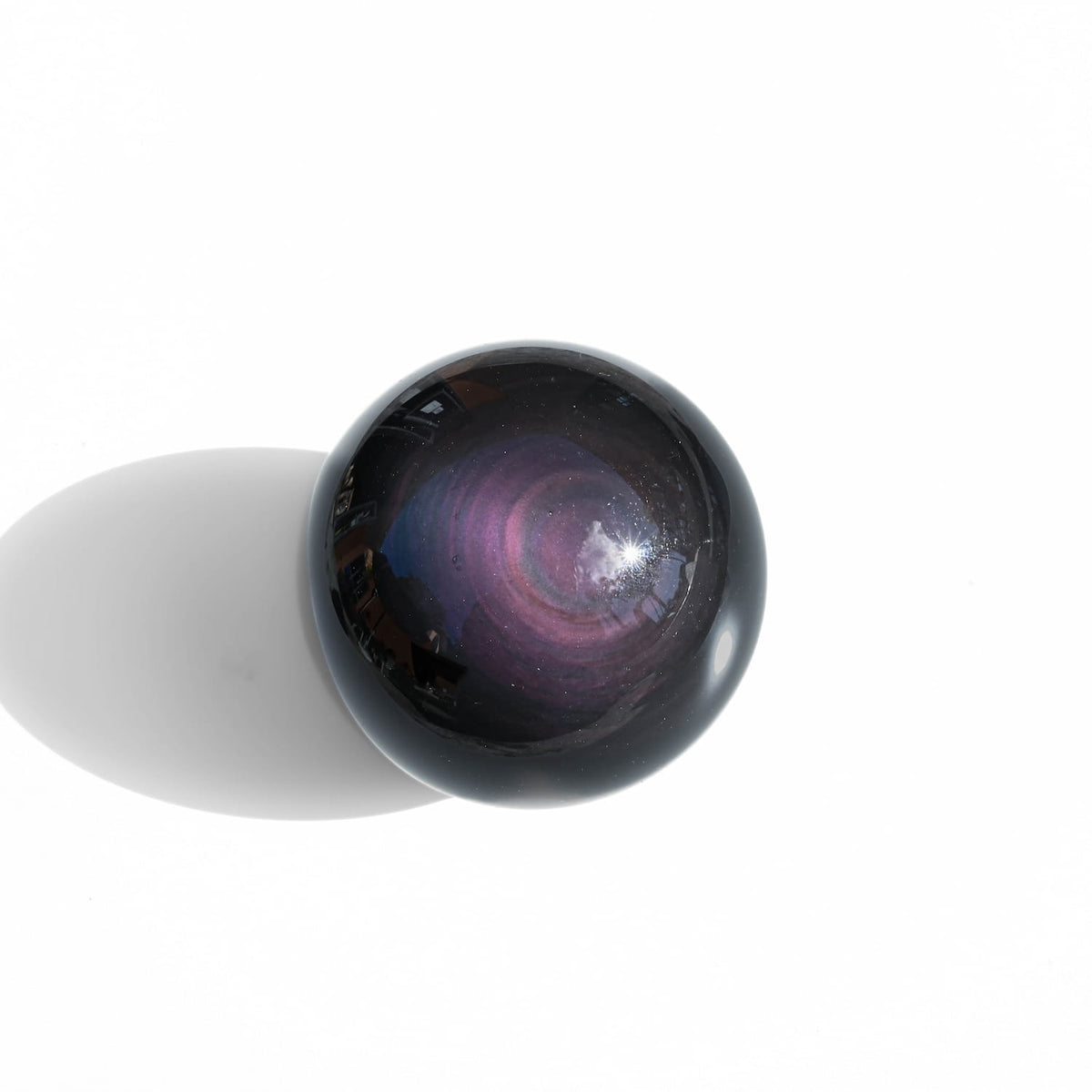 rainbow obsidian sphere