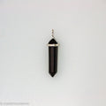 Obsidian Pendant Double Point
