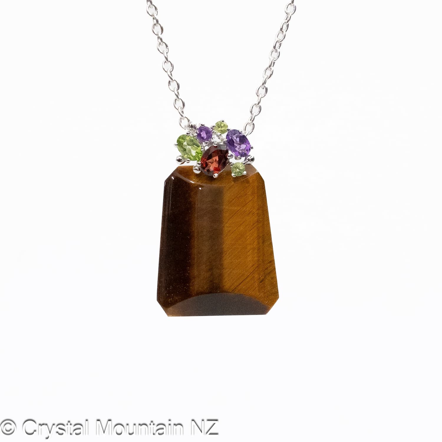 Tigers Eye Pendant - Silver