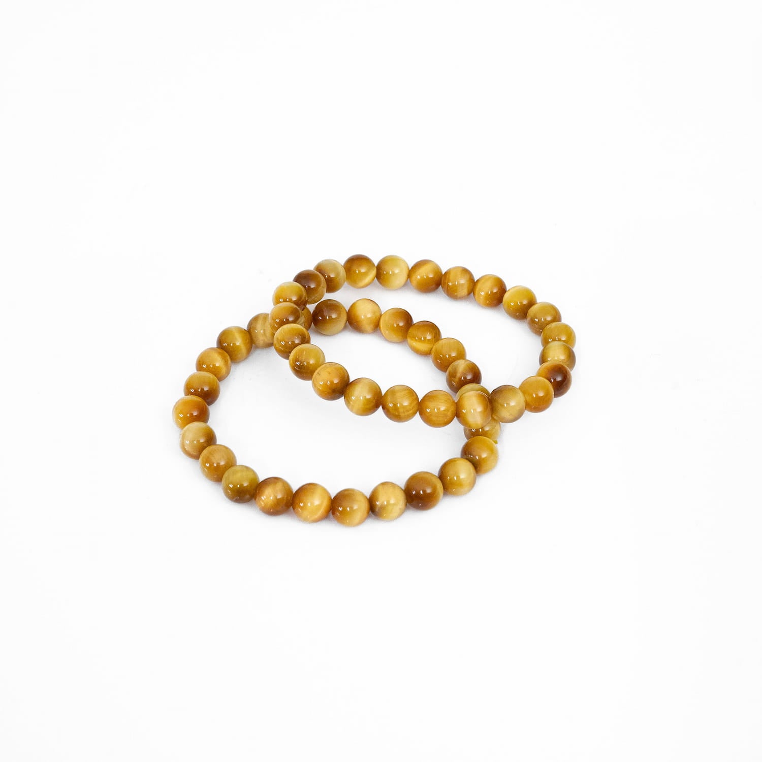Tigers Eye Bead Bracelet Round
