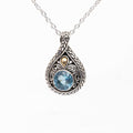 Topaz Silver Pendant