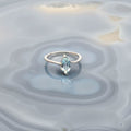 Blue Topaz Silver Ring