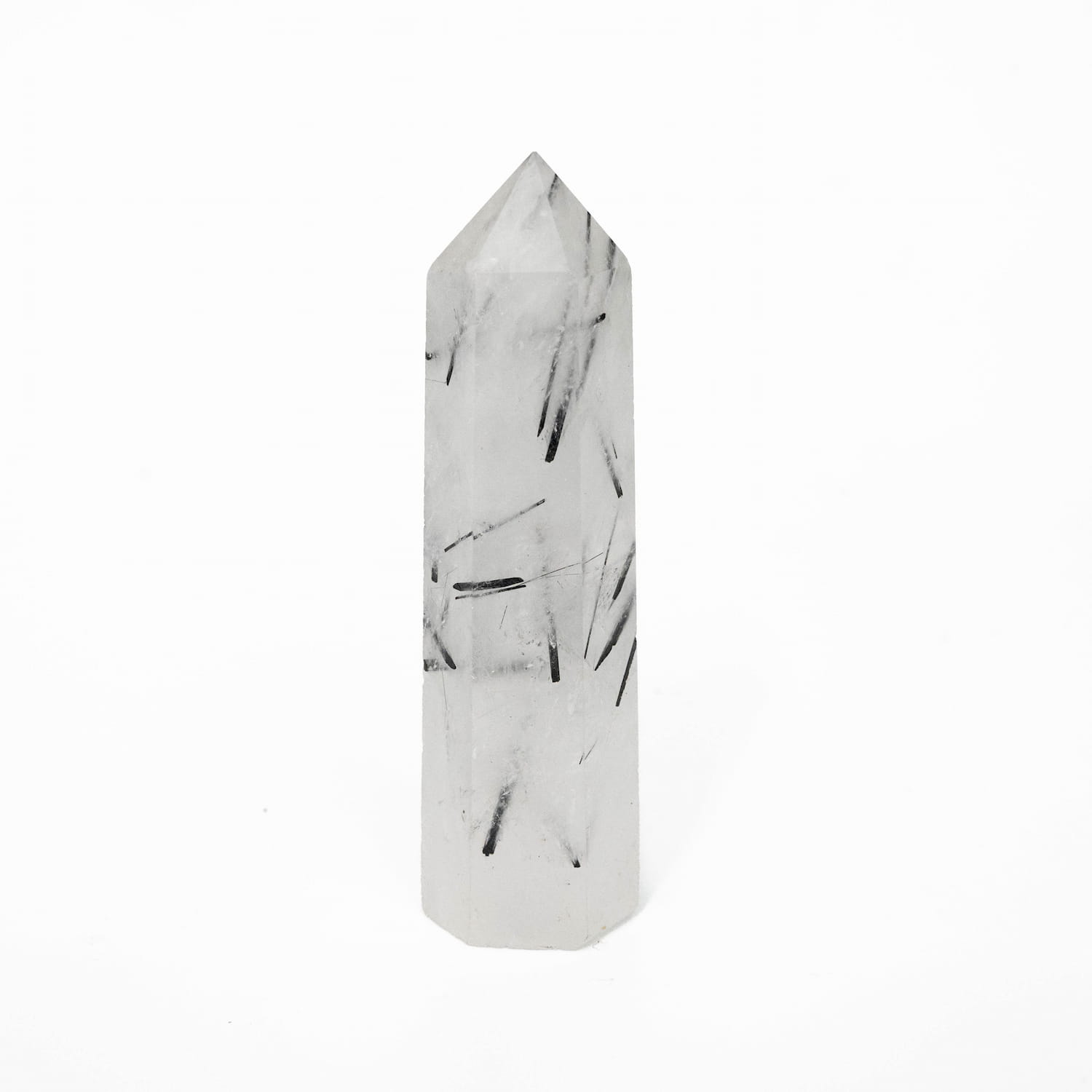 Tourmalinated Quartz Point