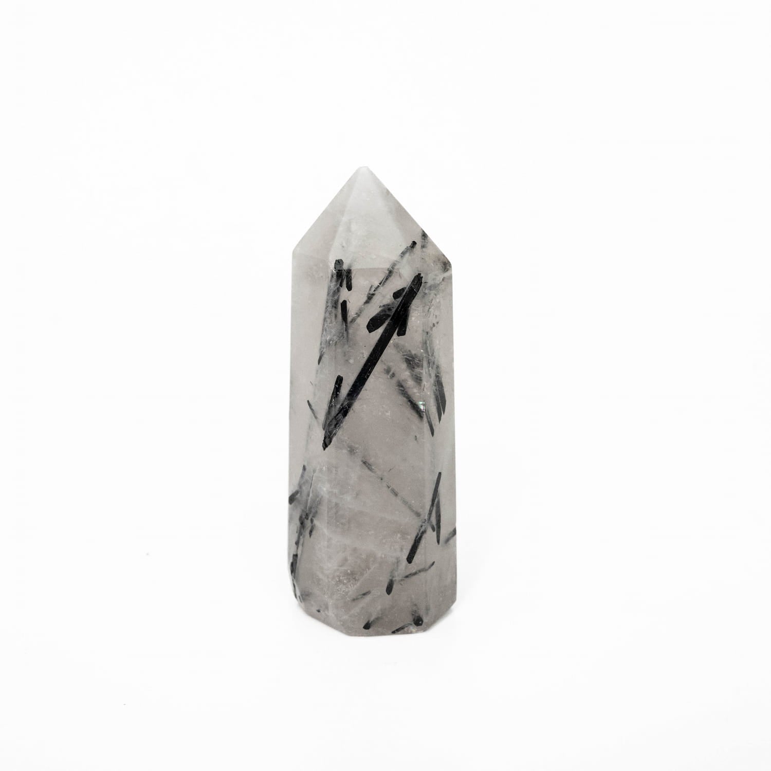 Tourmalinated Quartz Point