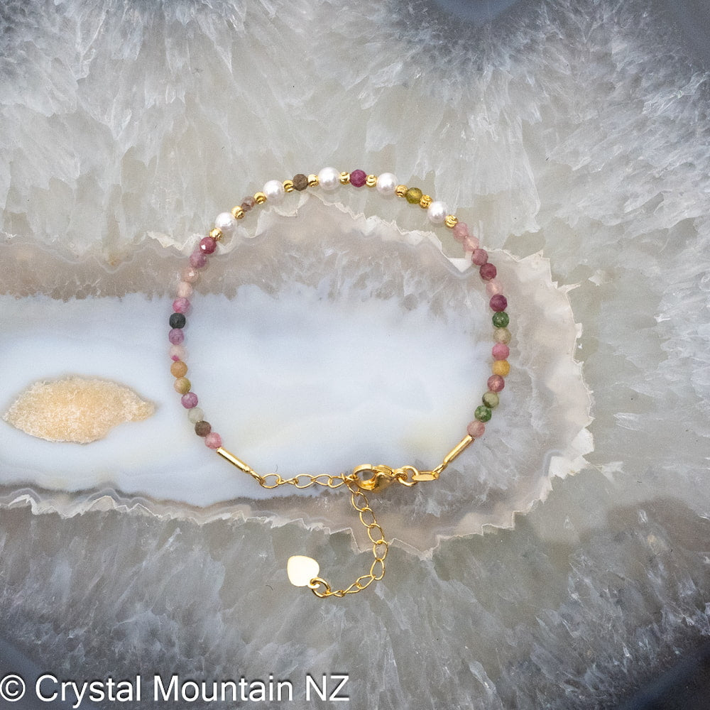 Tourmaline & Pearl Bracelet- Clasp