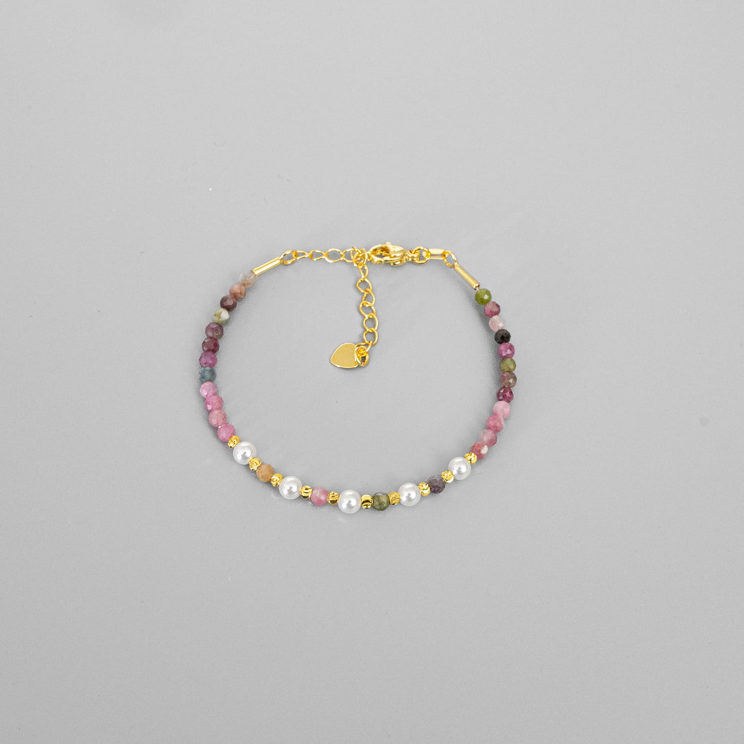 Tourmaline & Pearl Clasp Bracelet