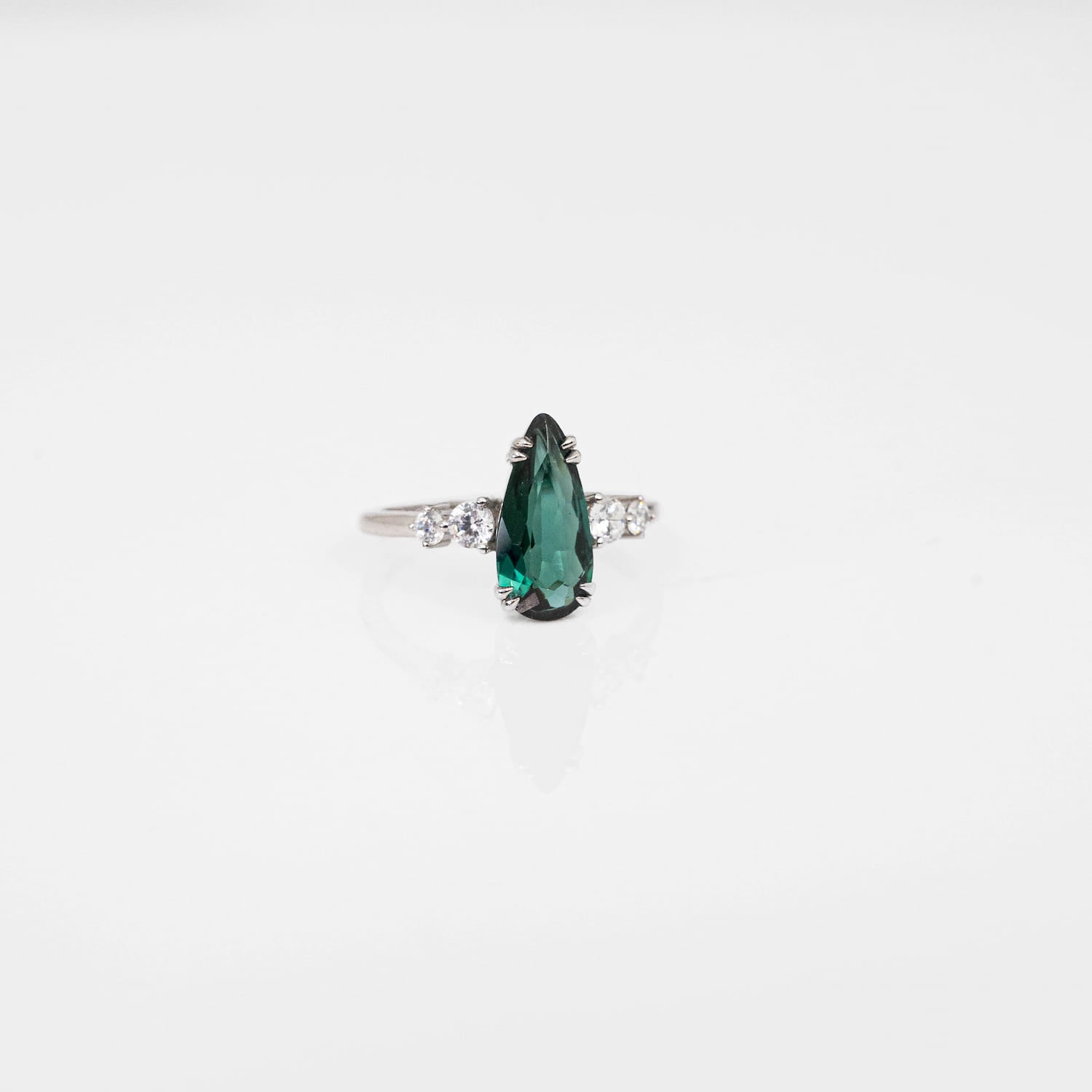 Blue Tourmaline (Indicolite) Silver Ring
